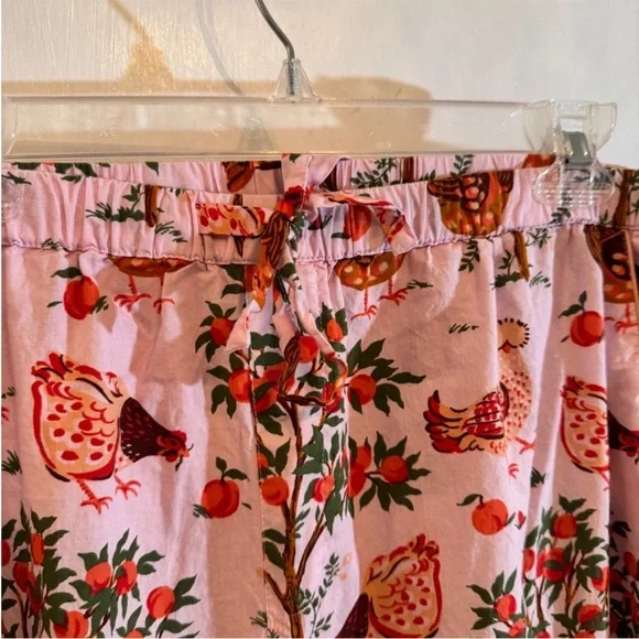XL Printfresh Hen House Pink Cotton Pajama Set Excellent Condition - Picture 8 of 10